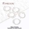 Silver Plated Beads Circle Frame 8mm 10mm 12mm 14K Gold Plated Brass Connect Beads Frame Ring,DIY Bracelet Making Supplies