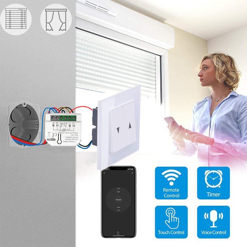 Graffiti WiFi Smart Mini Curtain Module with Alexa Voice Control & Timer