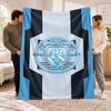 Flanell-Fleece-Decke mit Manchester City Design, Weiche leichte Überwurfdecke für Bett Sofa Reise