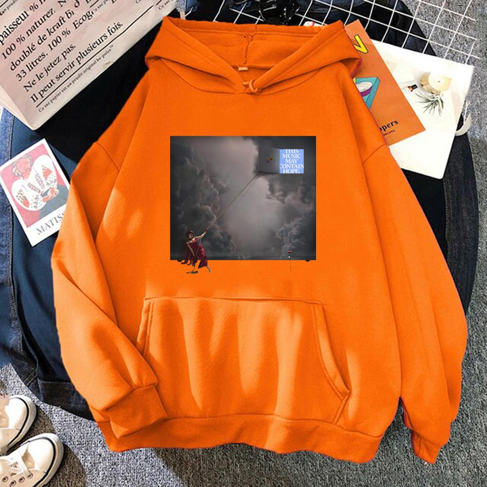 RAYE This Music May Contain Hope Second Album Cover Print Hoodies  Fashion Men Women Clothing Long Sleeve High Street Y2K Hoody