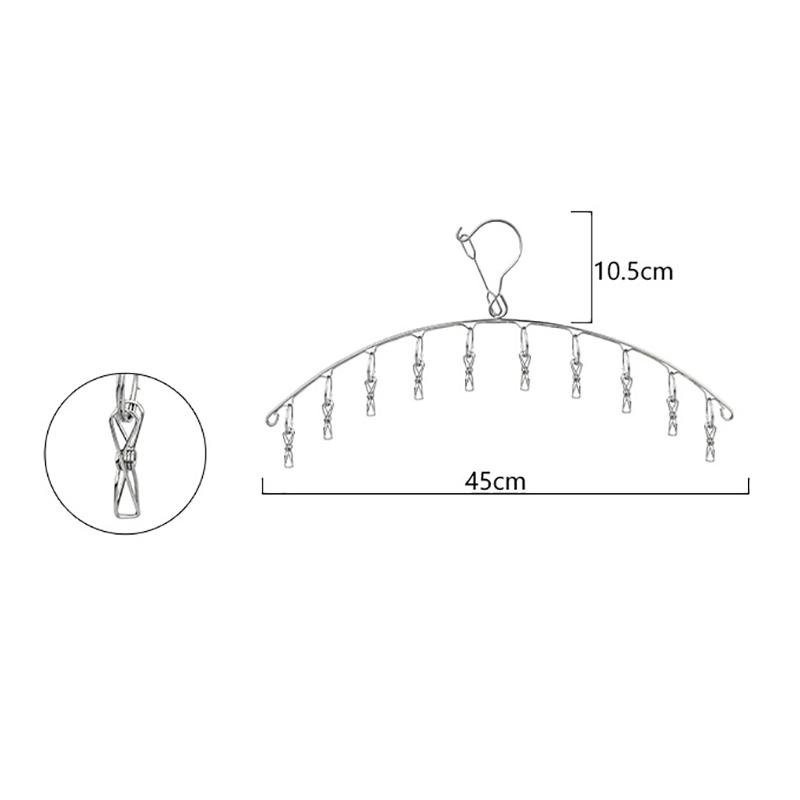 

10/20 прищепок из нержавеющей стали, вешалка для сушки одежды, ветрозащитная вешалка для одежды, зажимы для носков, вешалка для белья, вешалка для нижнего белья, держатель для носков 10 clips