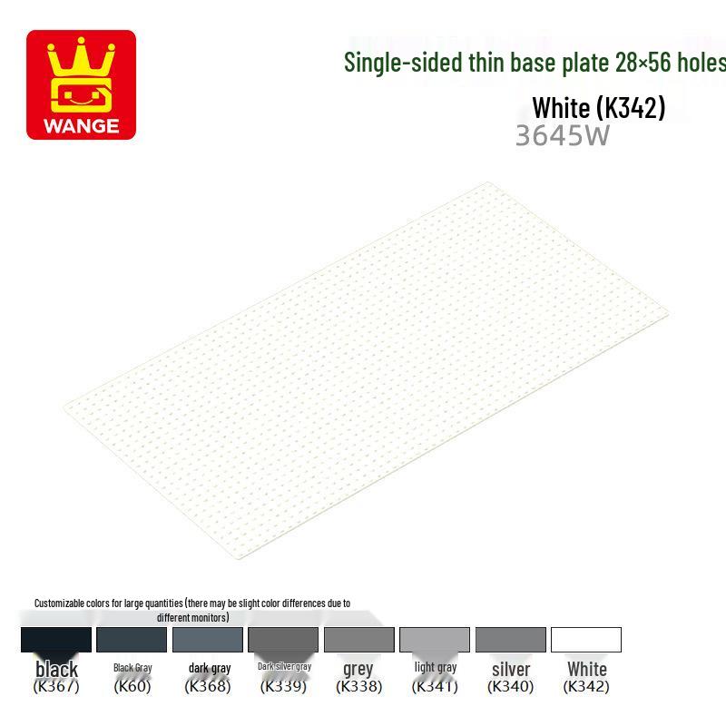 

Wange 3645W DIY Строительные блоки Тонкая базовая пластина, 28×56 отверстий, Совместимая игрушка-пазл с мелкими деталями 5 pcs (1kg) белый