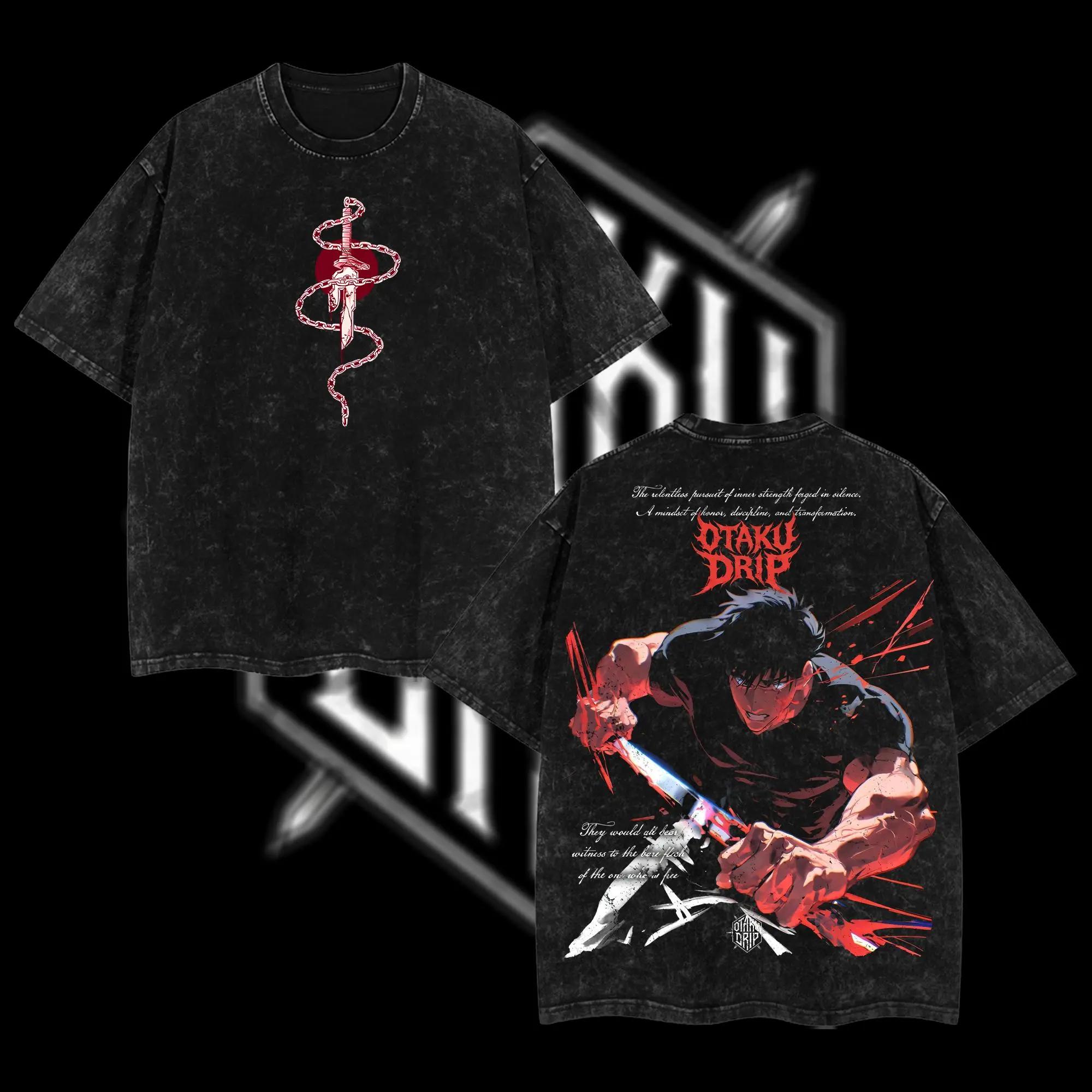 

Hot Anime Jujutsu Kaisen Tshirt Fushiguro Toji Printed T-shirt Vintage Washed T Shirt Men s Clothing Short Sleeve Cotton Tees XXL