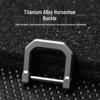 Titanium Alloy Mini Key Connector - Detachable D-Shaped Outdoor Hanging Buckle