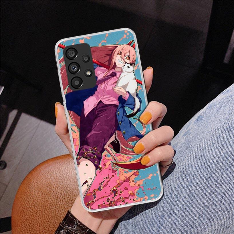 C-Chainsaw Mans Power Phone Case For Samsung Galaxy A52 A32 A22 A12 A51 A31 A50S A30S A20S A10S Note 20 Ultra 10 Plus S10 A72 A7