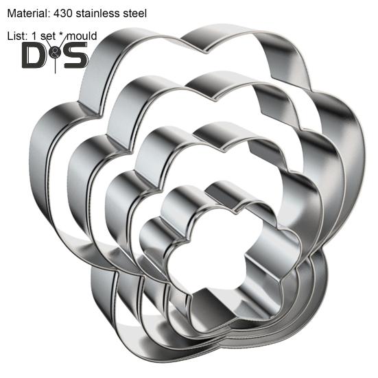 Non Stick 4Pcs/Set Biscuit Mold Heat Resistant DIY Dog Bones/Claws Cookie Mold Kitchen Utensils