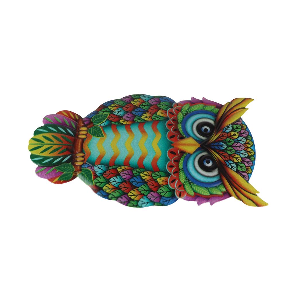 Owl Wall Decor Multicolor Metal Iron Owl Wall Decoration Crafts for Home Garden Decoration