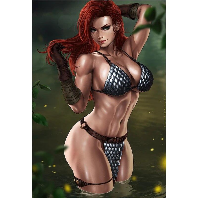 Stampa Black Lace Ninja Tsunade Sexy Anime Girl Art Poster HD Wall Art Canvas Painting per soggiorno Home Decor Picture