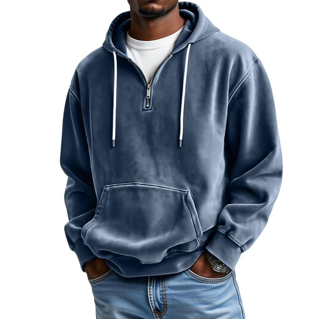 Pánská Sportovní Volnočasová Dlouhý Rukáv Kapuce Kapuce Mikina