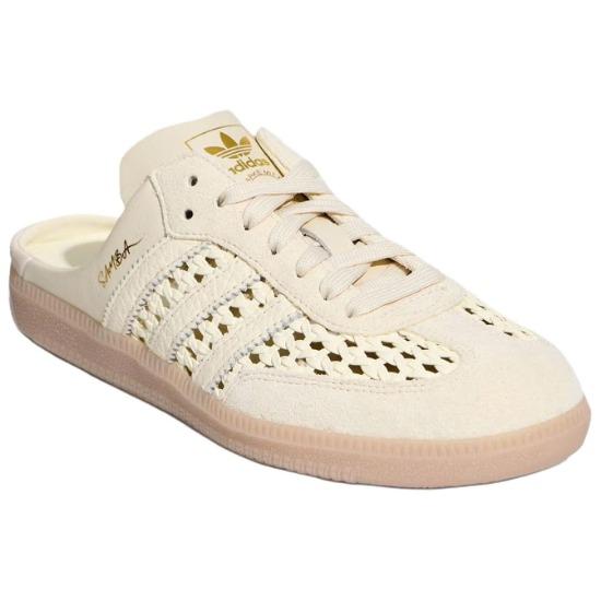 adidas Originals Samba Mule Comfortable Fit No Special Function Closed Toe Slippers Women Slippers Light-Beige KH7719