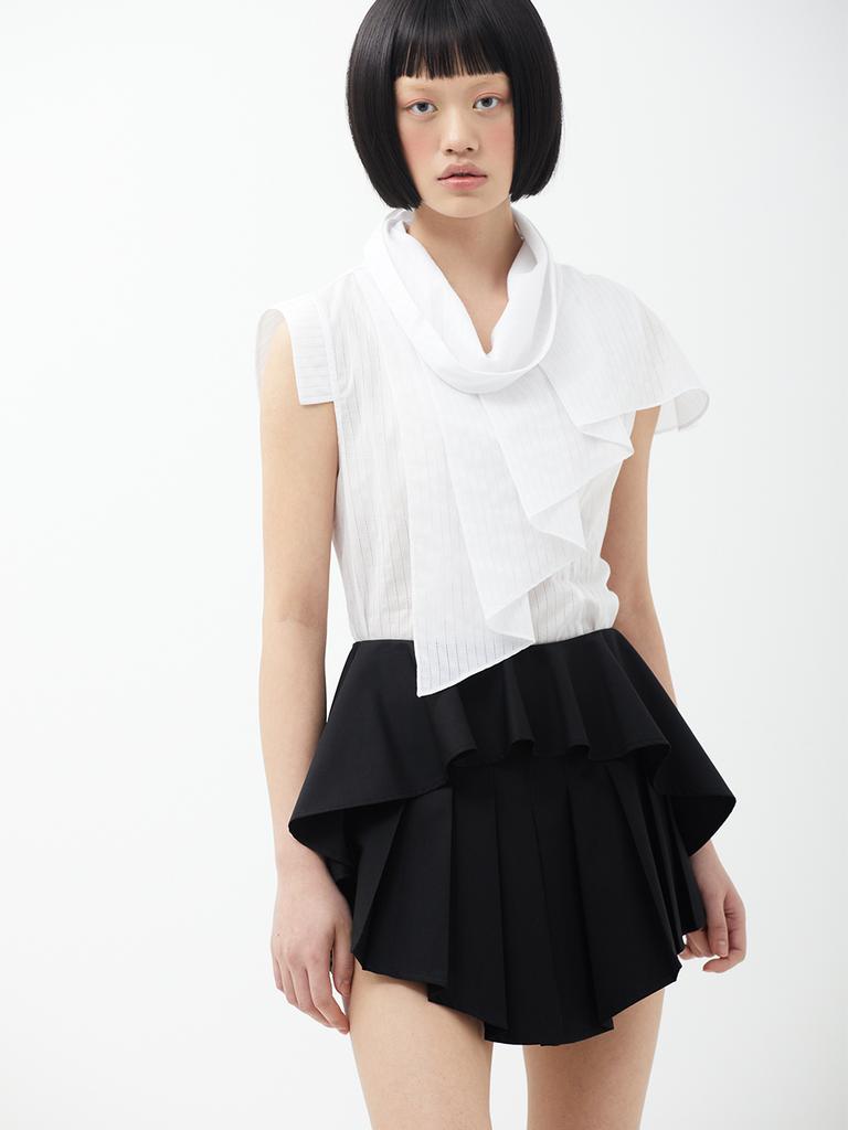 SMIEUR Layered Skirt (Black)