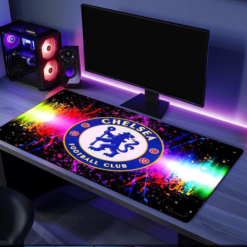 Chelsea Football Club Crest mouse pad, rubber base, esports desk mat, mouse pad for gamers and office use, gaming desk , easy to clean mat