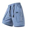 Outdoor Ice Silk Breathable Lightweight Quick Drying Sports Shorts for Men's Summer Loose Workwear Style Five Quarter Shorts