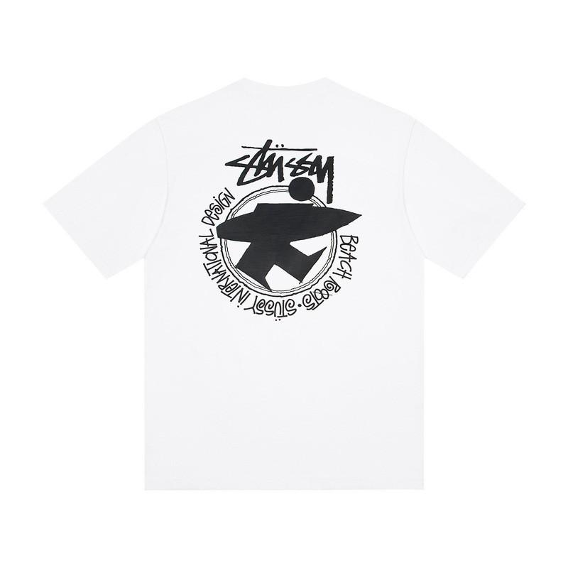 Camiseta de Algodón Unisex de Corte Holgado con Estampado de Letras Camiseta Casual de Manga Corta para Adolescentes y Adultos