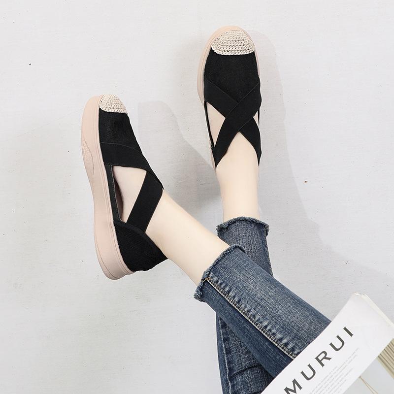 Sandals women's summer new versatile in bag head platform lace women's shoes