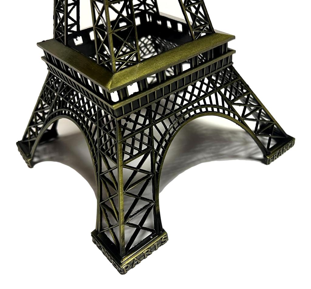 Natura Style Eiffel Tower Iron Monument, European-Style Object for Home Decor (38cm, Bronze)