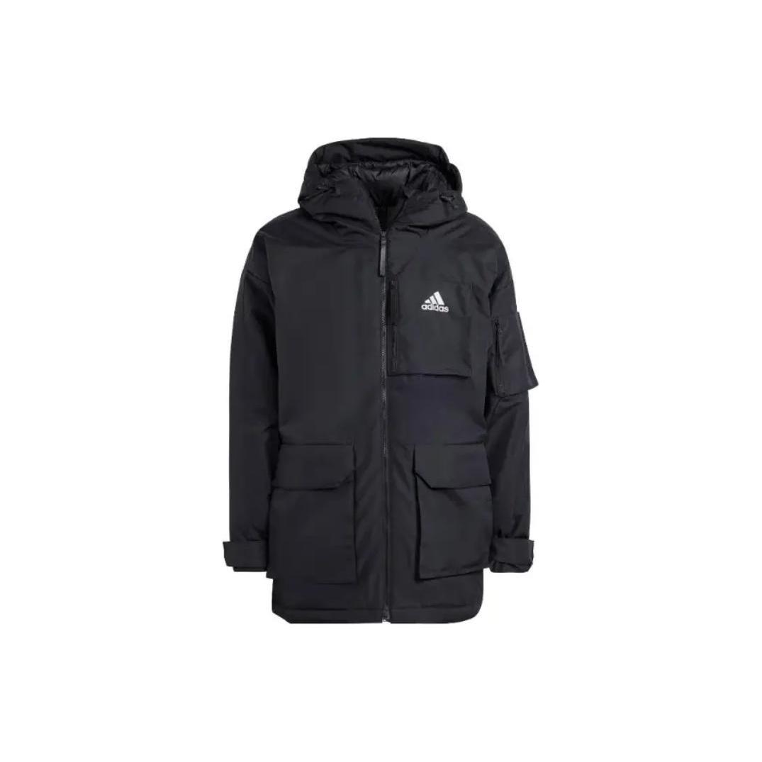adidas Black D11 Down Parka Men s HK6665 M
