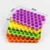 Silicone World 37 Grids Honeycomb Ice Cube Silicone Molds Silica Gel Ice Tray DIY Household Ice Making Box With Lid Ice Mold