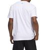 Men's Adidas T Shirts Men's White Crew Neck Moderate Straight Fit