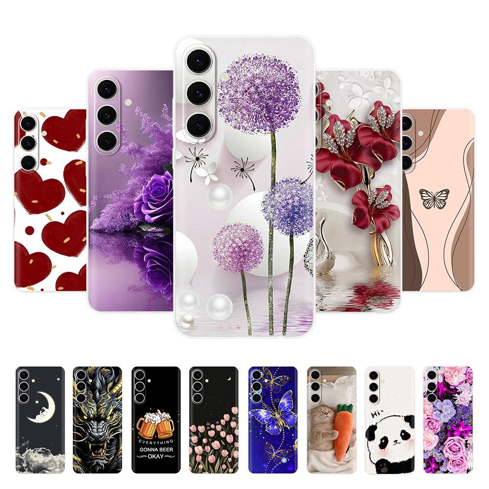 Für Samsung Galaxy M55 Hülle Klar Funda Flüssigsilikon Kameraschutz Handy-Rückseite Für Samsung M55 M156B Coque Bumper