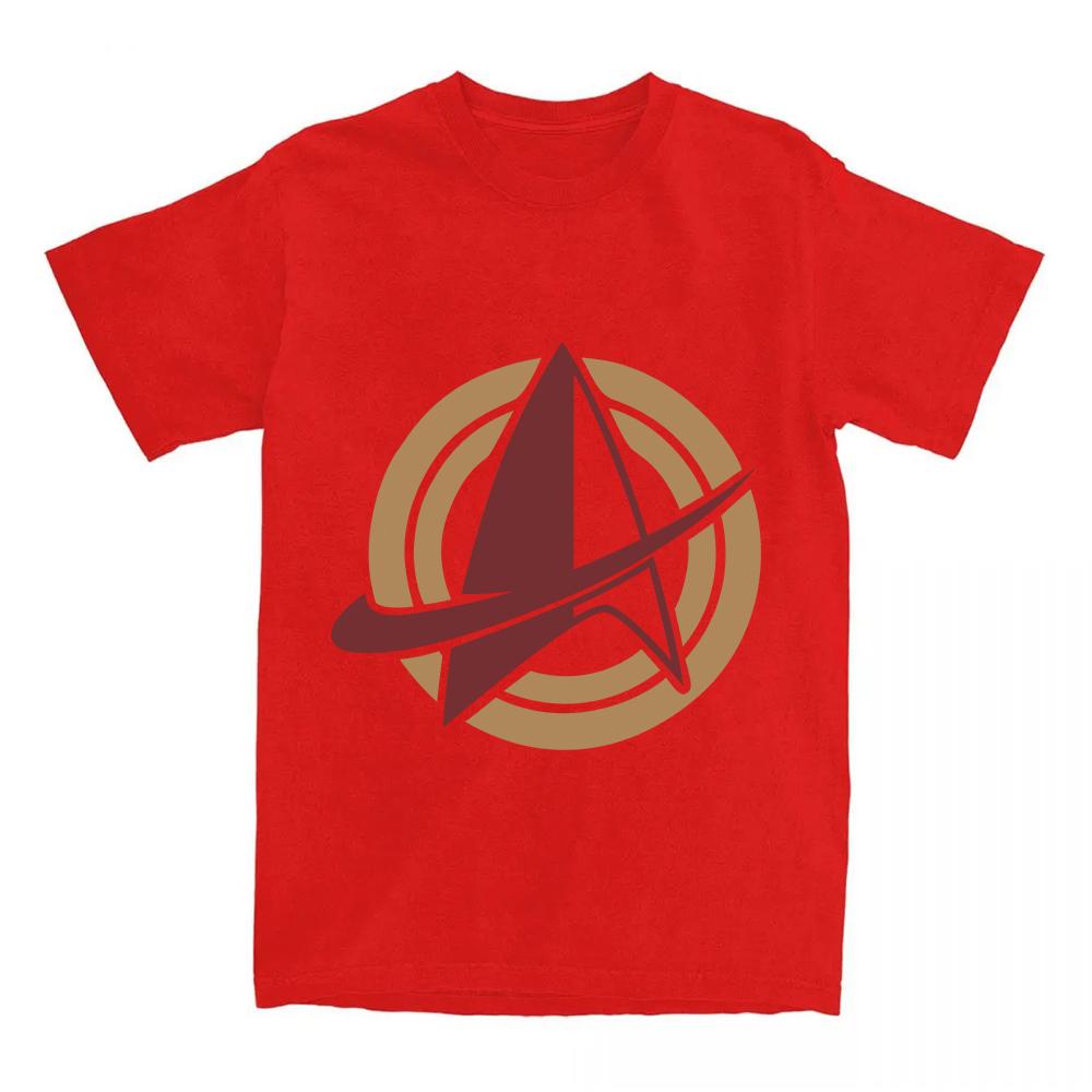 

Star Trek Starfleet Academy T-shirt Casual Fashion O-neck Funny T-shirt High Quality Cotton Short Sleeve Anime Tshirts Ropa Mujer Tees summer Tops XS красный