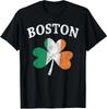 Boston Irish Flag Shamrock St Patrick's Day Cool Gift Unisex T-Shirt