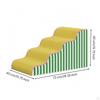 Foam Dog Stairs | Easy to Clean, Sturdy, Pet Steps with Washable Cover, for Sofa 2step Yellow Green