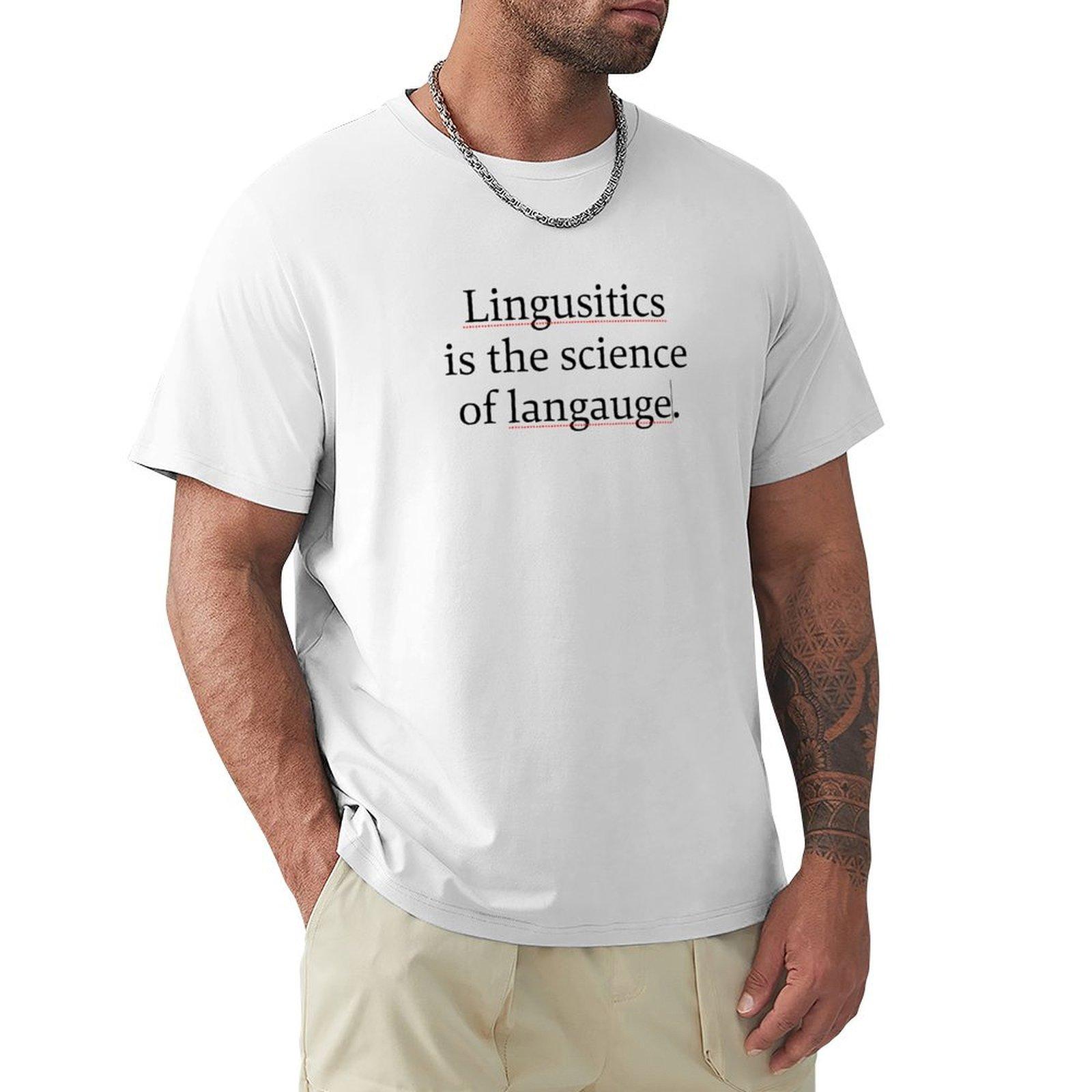 Lingusitics Tshirt Casual Loose Fit Summer Tee Shirt S