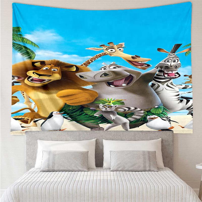 Penguins dventure Tapestry Hanging for Bedroom,Livingroom, Playroom,Decor Art Room Wall Tapestry Holiday and Birthday Gifts