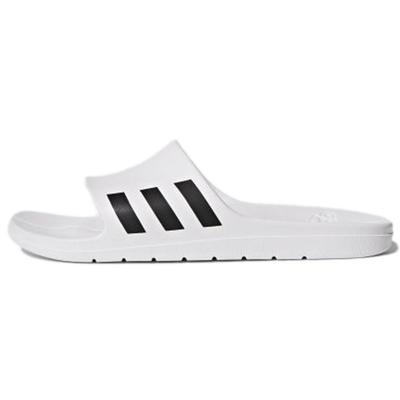 Cloudfoam Wygodna Gumowa Podeszwa Antypoślizgowe Klapki Unisex Obuwie Białe Czarne CG3538