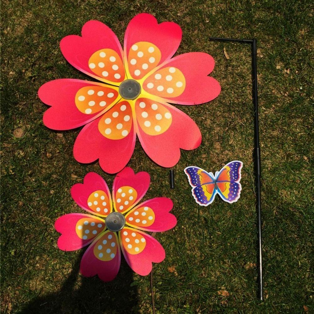 Multistyles Rotating Wind Spinner PVC Pinwheel Windmill  Outdoor Party Picnic Decor