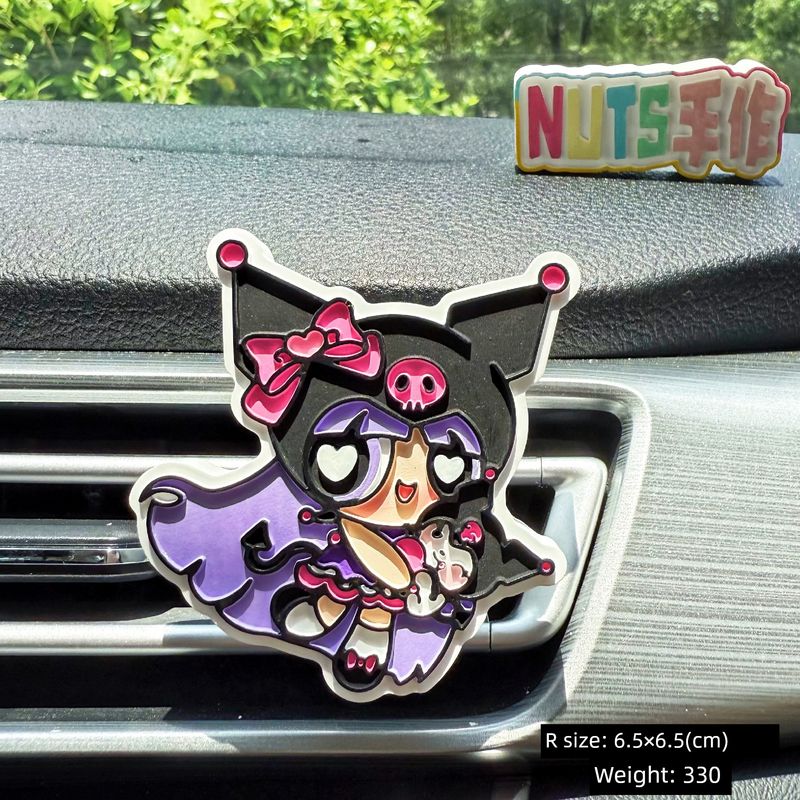 Powerpuff Girls Sanrio Car Air Vent Aromatherapy Stone Essential Oil Creative Handmade Cute Gift
