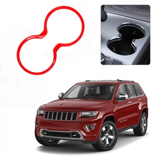 Inner Gear Shift Cup Holder Cover Trim Bezels for Jeep Grand Cherokee 2011-
