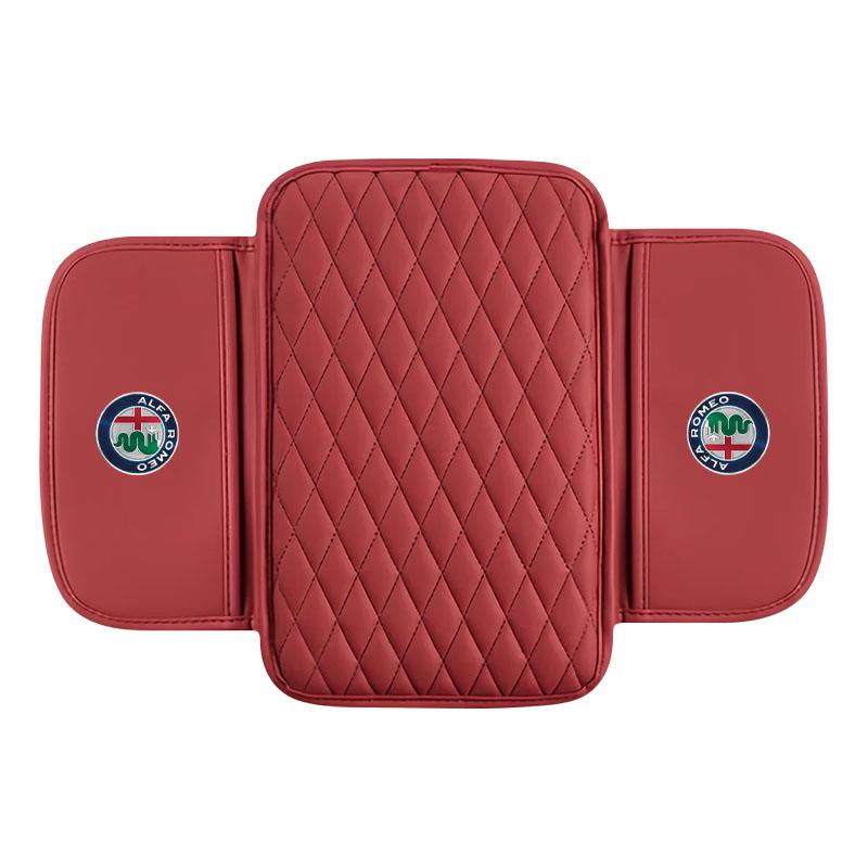 For Alfa Romeo 147 159 Giulietta Giulia Mito Spider Alpha Nheadrest 1Pcs Leather Car Armrest Mat Tissue Boxes Height Pad Armrest Box