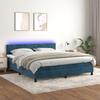 VidaXL Slatted Bed Base with Mattress and LED, Upholstered Bed, Double Bed, Adult Bed for Interior Bedroom, 3134301
