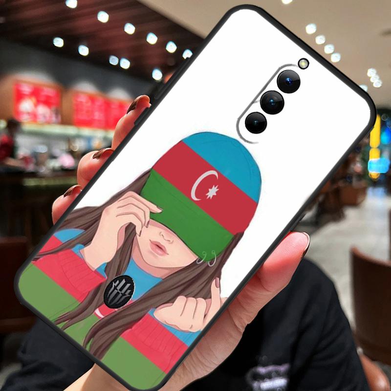 Dívčí pouzdro s vlajkou Ázerbájdžánu Pro ZTE Nubia Red Magic 11 10 8 9 8S 9S 10S Pro Plus 10 Air 5G 6R 6 7 6S 7S Pro Kryt