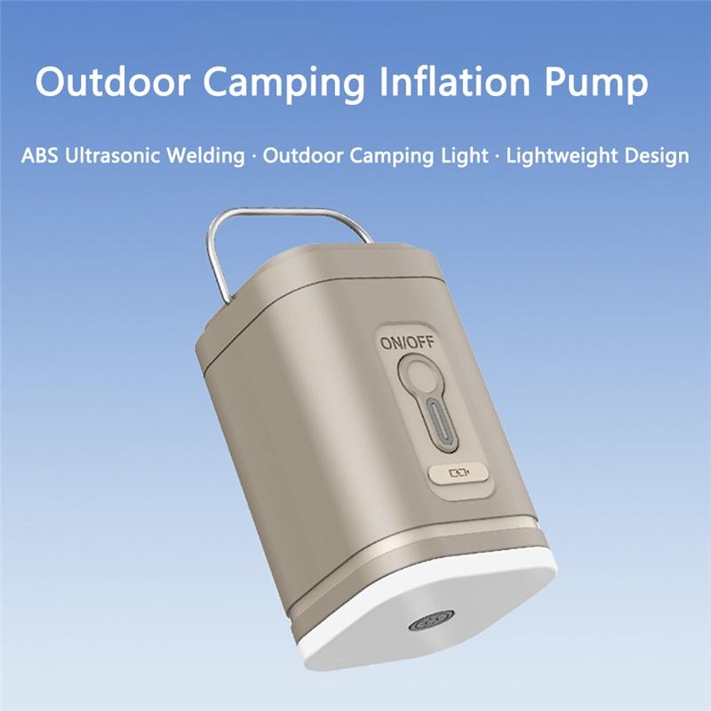 TARKA 1pcs Mattress Air Pump Air Compressor 2 in 1,  Lightweight Inflating Pump with Camplight, Hiking Travel Must Have Supplies