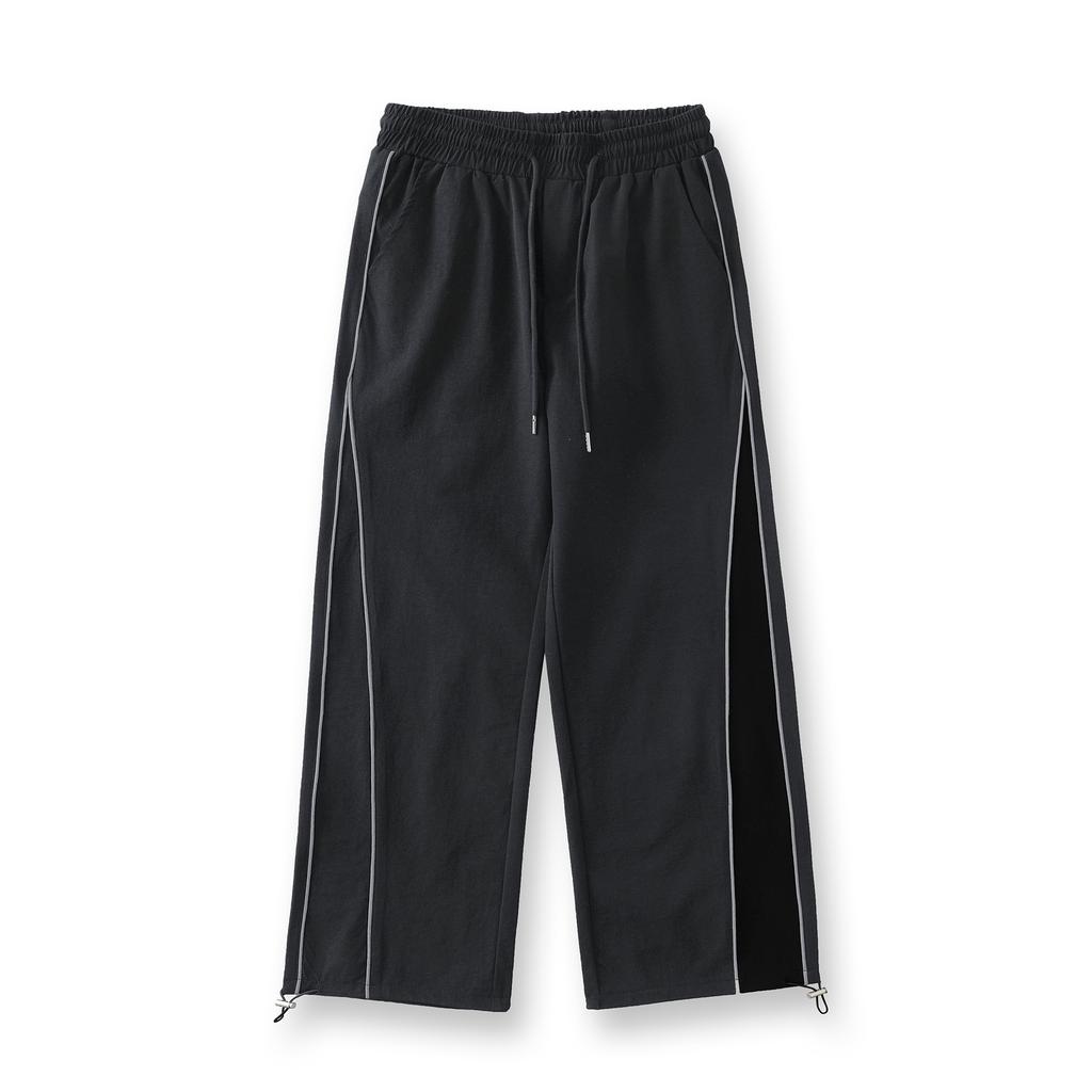 Men's spring new trendy brand solid color casual loose casual pants men's straight vertical versatile trousers