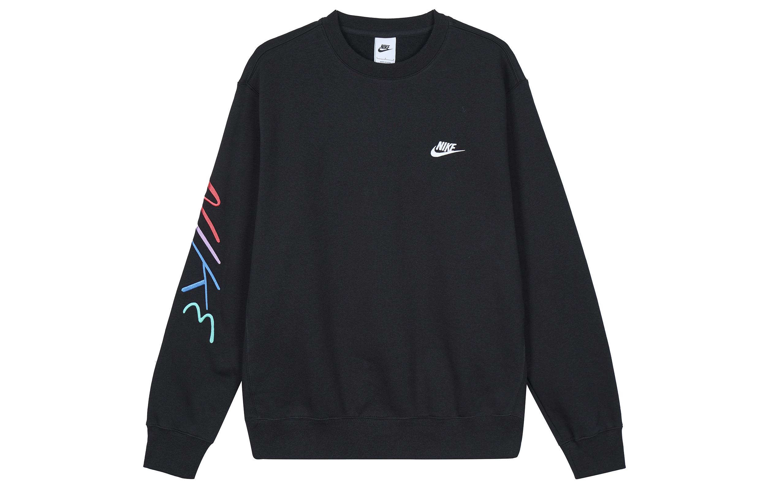 Nike Sweatshirts Men s Black Crew Neck Moderate Regular FB7476-011 XL