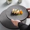 Creative Western Food Plate Wedding Tableware Ceramic Steak Plate High-End Restaurant Hotel Round Flat Plate Cake Dessert Tray