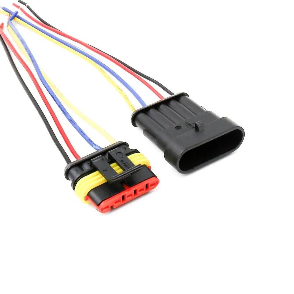 1/2/3/4/5/6 Pin Female Male Way Car Sealed Waterproof Electrical Wire Car Connector Car Plug