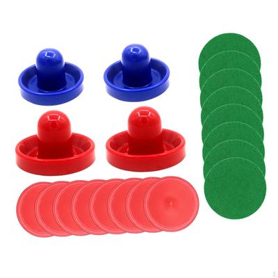1 conjunto de mini empurradores e discos de air hockey, remos deslizantes empurradores goleiros