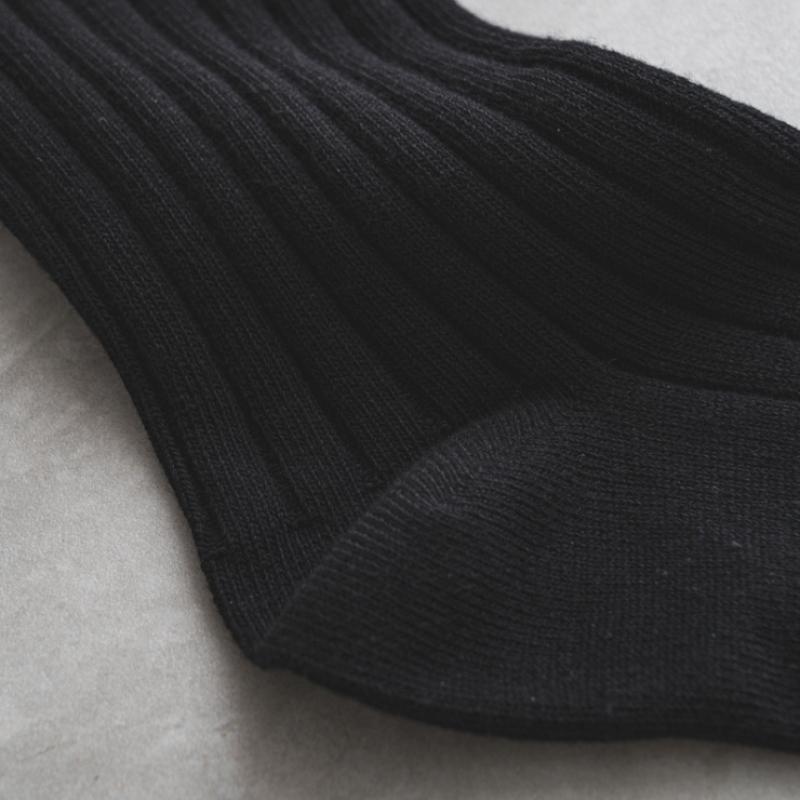 Monfoot Women S Wide Ribbed Long Neck SockS Black