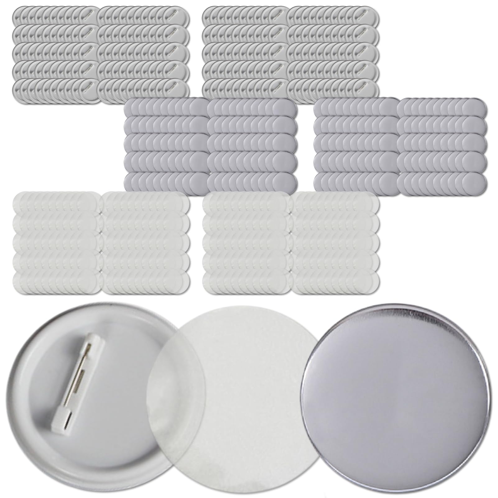 

Chandini Badge Parts, 58mm, 200 Pieces, Film, Plastic, Spring Pin, Pinback, Making Kit, Handmade Badge Making Machine, DIY Materials