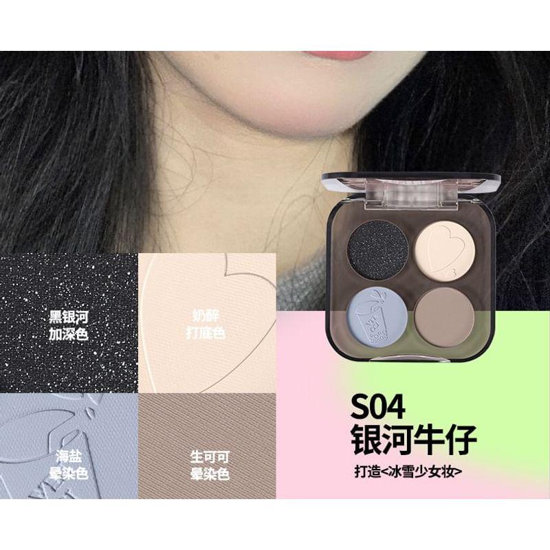 VEECCI - Glitter Quad Eyeshadow Palette - 5 Types