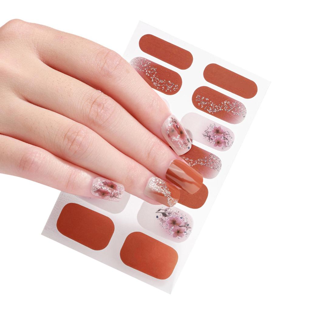 1 Blatt Nagelaufkleber, Nagellackstreifen, Aufkleber, DIY, Glitzer, Nagelkleber, Nagelkunstaufkleber für Frauen und Mädchen