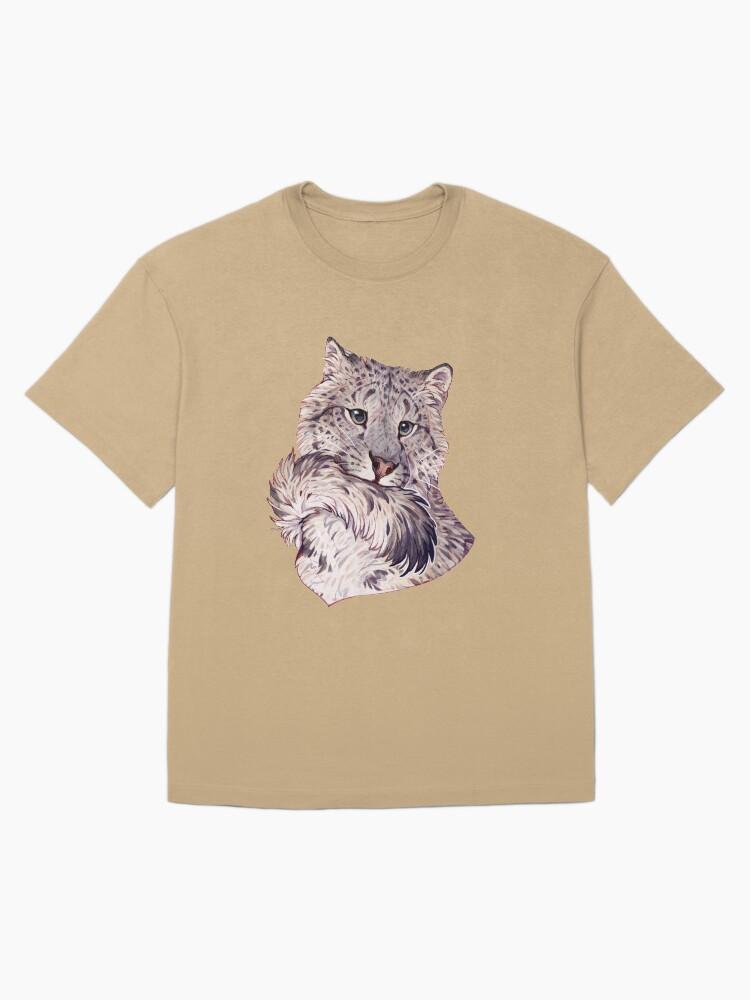 Wild Life Snow leopard portrait Oversized Unisex T-Shirt