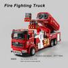 1:40 3 Styles Simulation Light And Sound City Fire Ladder Truck Alloy Fire Rescue Construction Car Vehicle Toys For Children Kid
