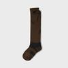 CONNESS Merino Wool Knee Socks BROWN