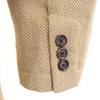 ZARA Herringbone Pattern Jacket S Beige Men's Used